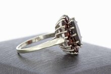 8 Karat Gold Marquis Granatring - 15.8 mm