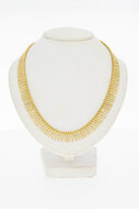 Sonnenstrahlen-Choker 585 Gold - 48,5 cm