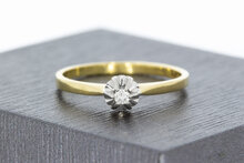 14 Karat Diamant Goldring - 16,9 mm