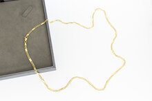 Panzer Goldkette 14 Karat - L&auml;nge 62 cm