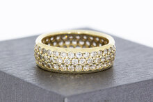 14 Karat Gold ring mit Zirkonia - 16,7 mm
