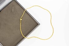 14 Karat Goldbarren Kette - L&auml;nge 45 cm
