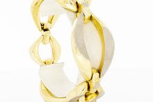 Grobes 14 Karat Gold Armband - 20 cm