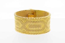 Mail&auml;nder Armband 18 Karat Gelbgold - 18 cm