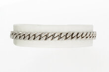 18 Karat gerollte Panzer Gold Armband - 18 cm