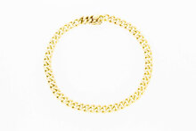 14 Karat "offen" Panzer Armband - 19,8 cm