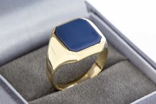 14 Karat Schichtstein Siegelring - 19,1 mm