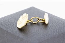 Figuriertes 14 Karat Gold Manschettenkn&ouml;pfe