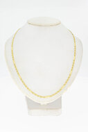 14 Karat Figaro Goldkette - L&auml;nge 45 cm