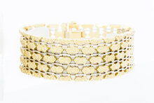 14 Karat breites Vintage Gold Armband - 19,5 cm