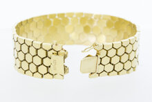 Breites 14 Karat Vintage Gold Armband - 20 cm