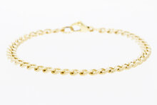 585 Gelbgold Panzerarmband - 21 cm