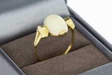 Goldene Opalring 14 Karat - 18,5 mm