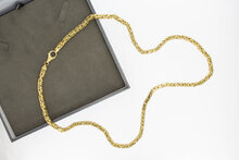 Byzantinischen K&ouml;nigskette 14 Karat - 65