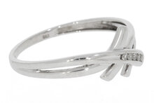 18 Karat Wei&szlig;gold Ring mit Diamant - 17,5 mm