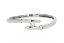 18 Karat Wei&szlig;gold Ring mit Diamant - 16,4 mm