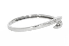 18 Karat Wei&szlig;gold Ring mit Diamant - 16,4 mm