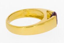 Topas Gold Solit&auml;rring 18 Karat - 19 mm