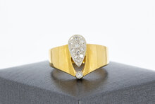Diamantring 18 Karat Gold - 18,7 mm