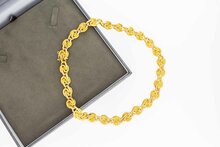 Geflochtene Choker 750 Gold - 41 cm