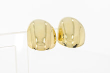 Klassische Ohrclips 585 Gold - 2,8 cm