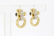 585 Bicolor Gold Ohrstecker - 2,6 cm