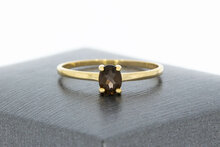 9 Karat Gelbgold Solit&auml;rring - 16,8 mm