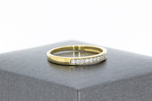 9 Karat Gold Vorsteckring Damen mit Zirkonia - Ringgr&ouml;&szlig;e 50