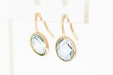 585 Goldene Topas Ohrh&auml;nger - 1,9 cm