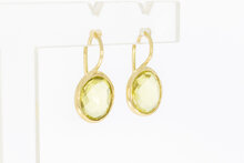 585 Gold Citrin Ohrnh&auml;nger - 2,2 cm