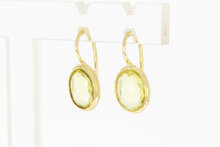 585 Gold Citrin Ohrnh&auml;nger - 2,2 cm