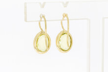 585 Gold Citrin Ohrnh&auml;nger - 2,2 cm