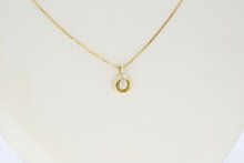 14 Karat Diamant Anh&auml;nger - 13,5 mm