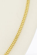 Quadratische 585 Gold Collier - 44 cm