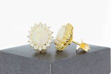 Edelstein Ohrstecker 750 Gold - 1,7 cm