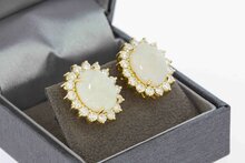 Edelstein Ohrstecker 750 Gold - 1,7 cm