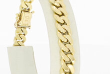 14 Karat Gold Panzerarmband - 19 cm