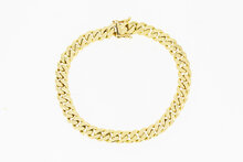 14 Karat Gold Panzerarmband - 19 cm