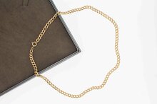 Panzerkette 585 Ros&eacute;gold - 48,5 cm