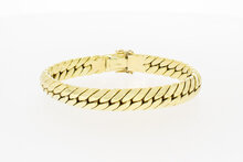 Panzerarmband 14 Karat Gold - 21,2 cm