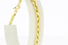 Kordel Gelbgold 585 armband - 21,7 cm