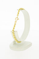 Kordel Gelbgold 585 armband - 21,7 cm
