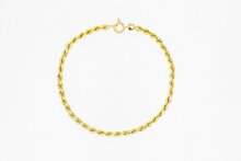 Kordel Gelbgold 585 armband - 21,7 cm
