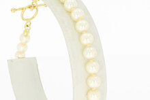 Perlenarmb&auml;ndchen 585 Gold Verschluss - 20,9
