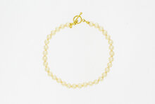 Perlenarmb&auml;ndchen 585 Gold Verschluss - 20,9