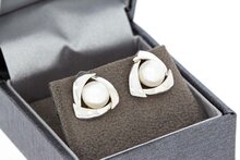 Perlen Ohrstecker 750 Gold - 1,2 cm