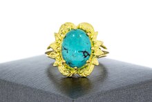 T&uuml;rkisring 18 Karat Gelbgold - 17,6 mm