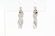 Creolen Wei&szlig;gold 18 Karat - 1,8 cm