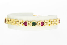 Herzarmband 750 Gelbgold &ndash; 18,5 cm