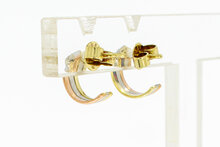 Diamant Ohrstecker 14 Karat Gold - 1,1 cm
